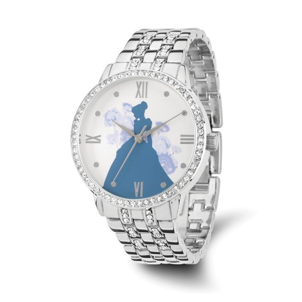 Disney Ladies Silver-tone Cinderella Silhouette Watch